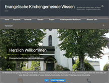 Tablet Screenshot of evangelisch-in-wissen.de